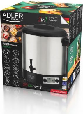 ADLER Adler | AD 4496 | Electric pot/Cooker | 28 L | Stainless steel/Black | Number of programs | 2600 W AD 4496