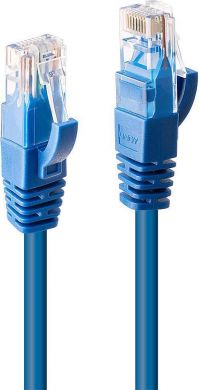 Lindy Patch cable CAT6 U/UTP 2m blue 48018 | Elektrika.lv