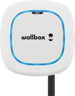 Wallbox Uzlādes stacija Pulsar Max 3-fāžu 22kW 32A ar Type2 kabeli 5m WiFi Bluetooth OCPP+DC Balta PLP2-0-2-4-9-001 | Elektrika.lv