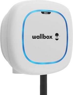 Wallbox Uzlādes stacija Pulsar Max 3-fāžu 22kW 32A ar Type2 kabeli 5m WiFi Bluetooth OCPP+DC Balta PLP2-0-2-4-9-001 | Elektrika.lv