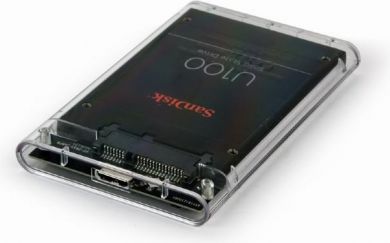 Gembird HDD CASE EXT. USB3 2.5"/TRANSPARENT EE2-U3S9-6 GEMBIRD EE2-U3S9-6 | Elektrika.lv