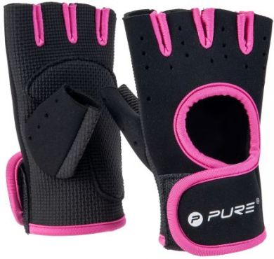  Pure2Improve | Fitness Gloves | Black/Pink P2I800070
