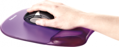 Fellowes Gēla paliktnis pelei ar plaukstas balstu Crystals®, violets 9144104 | Elektrika.lv