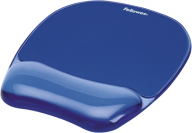 Fellowes Gel mouse pad with wrist rest Crystals&reg;, blue 9114120 | Elektrika.lv
