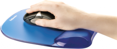 Fellowes Gēla paliktnis pelei ar plaukstas balstu Crystals®, zils 9114120 | Elektrika.lv