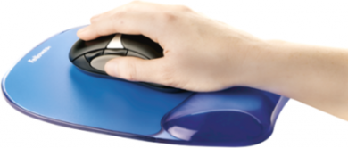 Fellowes Gel mouse pad with wrist rest Crystals&reg;, blue 9114120 | Elektrika.lv