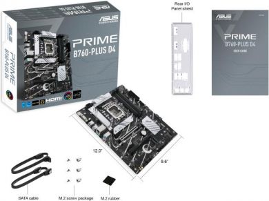 Asus Mainboard ASUS Intel B760 Express LGA1700 ATX Memory DDR4 Memory slots 4 2xPCI-Express 3.0 1x 1xPCI-Express 4.0 16x 1xPCI-Express 5.0 16x 3xM.2 1x15pin D-sub 1xHDMI 1xDisplayPort 2xUSB 2.0 3xUSB 3.2 1xUSB-C 1xRJ45 3xAudio port PRIMEB760-PLUSD4 PRIMEB760-PLUSD4 | Elektrika.lv