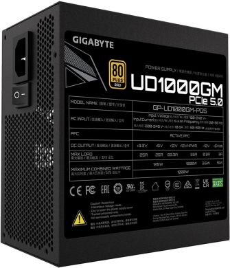 Gigabyte Power Supply GIGABYTE 1000 Watts Efficiency 80 PLUS GOLD PFC Active MTBF 100000 hours GP-UD1000GMPG5 GP-UD1000GMPG5 | Elektrika.lv