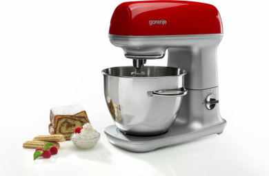 GORENJE Gorenje | Kitchen machine | MMC1000RLR | 1000 W | Number of speeds 7 | Bowl capacity 4.5 L | Meat mincer | Stainless Steel/Red MMC1000RLR