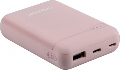 INTENSO Power Bank XS5000, 5000mAh, 10.5W, pink 7313523 | Elektrika.lv