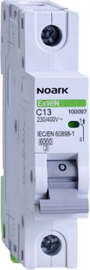 NOARK Ex9BN 1P C13 Automātslēdzis 6kA C 13A 100097 | Elektrika.lv