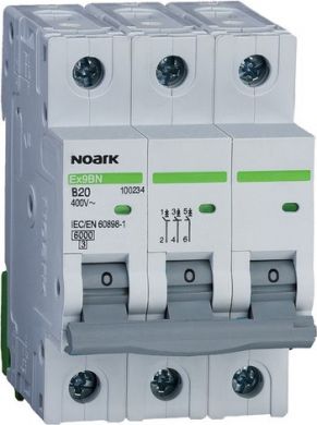NOARK Ex9BN 3P C16 Miniature Circuit Breaker 6kA C 16A 100143 | Elektrika.lv