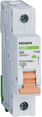 NOARK Ex9BH 1P B10 Miniature Circuit Breaker 10kA B 10A 100276 | Elektrika.lv