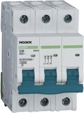 NOARK Ex9BH 3P B10 Miniature Circuit Breaker 10kA B 10A 100321 | Elektrika.lv