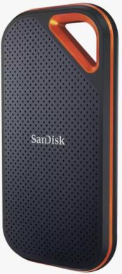 SanDisk SSD disks Extreme Pro, 2TB, USB-C, Write speed 2000 MBytes/sec, Read speed 2000 MBytes/sec, Proprietary, Melns SDSSDE81-2T00-G25 | Elektrika.lv