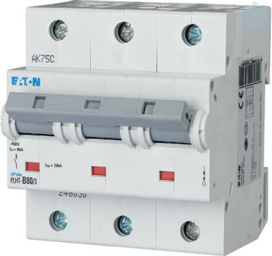 EATON 3P B 80A, AC, PLHT-B80/3 Automātslēdzis 248030 | Elektrika.lv