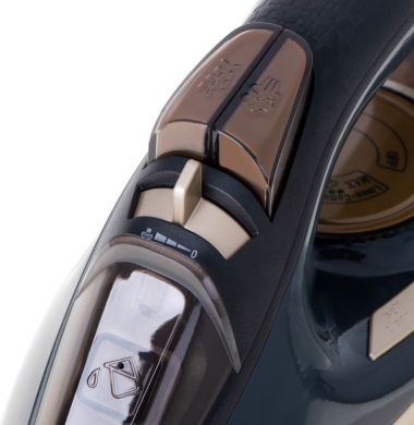 Camry Camry | Steam Iron | CR 5036 | Steam Iron | 3400 W | Water tank capacity 360 ml | Continuous steam 50 g/min | Black/Gold CR 5036