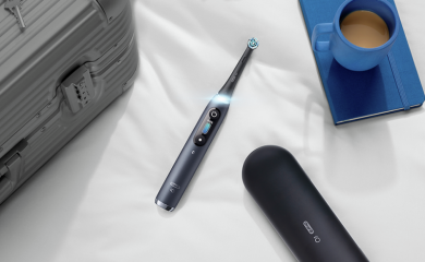 Oral-B Electric Toothbrush iO 9 Series Duo Rechargeable, For adults, Number of brush heads included 2, Black Onyx/Rose, Number of teeth brushing modes 7 IO9 DUO BLACK ONYX/R | Elektrika.lv