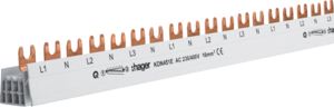 Hager Insulated busbar 3x(P+N) fork 16mm² 57M KDN451E | Elektrika.lv