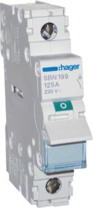Hager 1P 125A Slēdzis SBN199 | Elektrika.lv