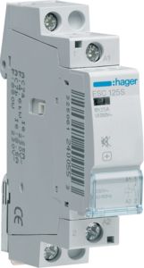 Hager Kontaktors 230V/25A 1S beztrokšņa ESC125S | Elektrika.lv