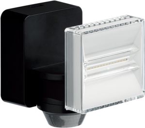 Hager LED прожектор с датчиком движения, 12W 1200lm, IP55 черный EE642 | Elektrika.lv