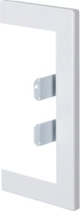 Hager Wall cover plate for BRP/BRHP/BRAP 65x130mm of sheet steel in pure white BRP65130W9010 | Elektrika.lv