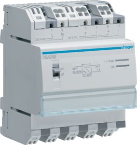 Hager Power supply 24 V DC 1A TGA200 | Elektrika.lv