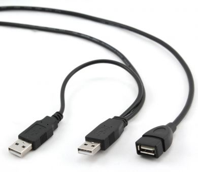 Gembird CABLE USB2 DUAL EXTENSION AMAF/0.9M CCP-USB22-AMAF-3 GEMBIRD CCP-USB22-AMAF-3 | Elektrika.lv
