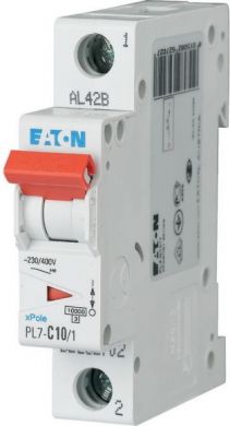 EATON PL7-D10/1 Miniature circuit breaker (MCB) 1P D 10A 262714 | Elektrika.lv