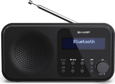 Sharp Sharp DR-P420(BK) Tokyo Portable Digital Radio, FM/DAB/DAB+, Bluetooth 5.0, USB or Battery Powered, Midnight Black | Sharp | Tokyo Portable Digital Radio | DR-P420(BK) | Bluetooth | Midnight Black DR-P420 BK