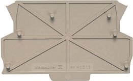 Weidmuller Endplate and partition plate for terminal block 1046410000 | Elektrika.lv