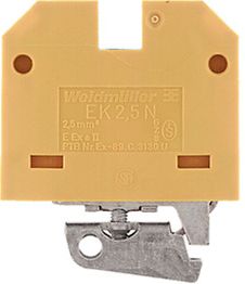 Weidmuller EK 2.5N SAK PE spaile, dzeltens-zaļš, 2.5 mm² 0474360000 | Elektrika.lv