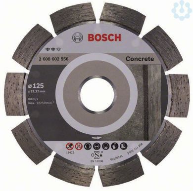 BOSCH Dim.grieš. ripa betonam Expert 125mmx22,23 2608602556 | Elektrika.lv