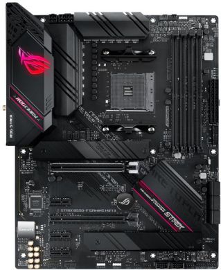 Asus Mainboard ASUS AMD B550 SAM4 ATX Memory DDR4 Memory slots 4 3xPCI-Express 3.0 1x 1xPCI-Express 3.0 4x 1xPCI-Express 4.0 16x 2xM.2 1xHDMI 1xDisplayPort 2xAudio-In 3xAudio-Out 2xUSB 2.0 5xUSB 3.2 1xUSB type C 1xOptical S/PDIF 1xRJ45 2xRF-Out STRIXB550- STRIXB550-FGAMWIFIII | Elektrika.lv