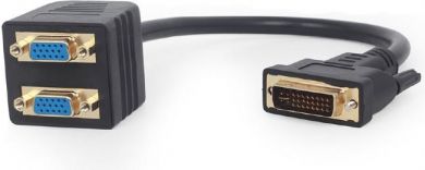 Gembird CABLE SPLITTER DVI TO DUAL VGA/A-DVI-2VGA-01 GEMBIRD A-DVI-2VGA-01 | Elektrika.lv