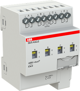 ABB SA/S4.6.2.2 Switch Actuator, 4-fold, 6 A, MDRC 2CDG110254R0011 | Elektrika.lv