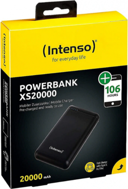 INTENSO Lādētājs-akumulators (Power Bank) XS20000, 20000mAh, melns 7313550 | Elektrika.lv