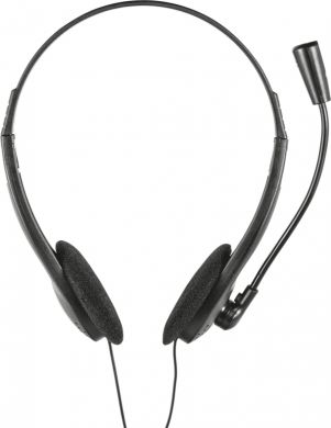 TRUST Wired Headphones Primo with microphone, black 21665 | Elektrika.lv