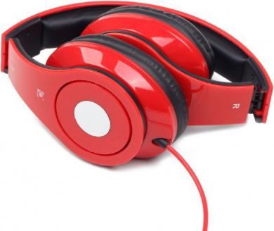 Gembird Wired Headphones "Detroit" with microphone, red MHS-DTW-R | Elektrika.lv