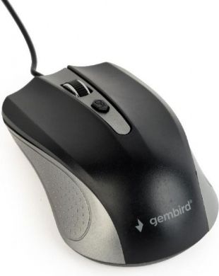 Gembird Computer mouse, With wire, Black/Grey MUS-4B-01-GB | Elektrika.lv