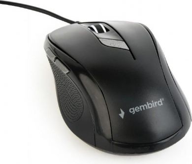Gembird Computer mouse, With wire, Black MUS-6B-01 | Elektrika.lv