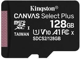 Kingston Atmiņas karte SDXC 128GB UHS-I/W/ADAPTER, Melna SDCS2/128GB | Elektrika.lv