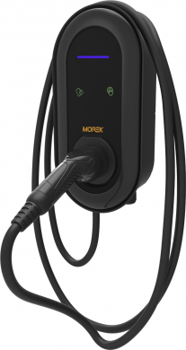 Morek Uzlādes stacija EV 22kW Plug&Charge lādētājs, LED indikators, 5m kabelis, Type 2 spraudnis MEV22NNNN5T2 | Elektrika.lv