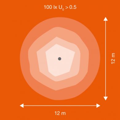 LEDVANCE LED Floodlight PERFORMANCE SYM 60 150W 4000K 21000Lm IP66 IK08 BK 4058075540996 | Elektrika.lv