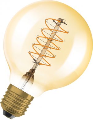 LEDVANCE LED Bulb Vintage 1906 GLOBE 80 DIM 37 4.8W E27 2200K 420lm DIM 4058075761575 | Elektrika.lv