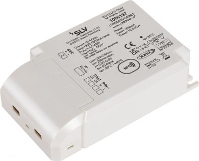 SLV Dimmable DALI LED driver with 1050mA constant current and an output of 40 watt including RF interface. The LEDs must be connected in series. 1006197 | Elektrika.lv