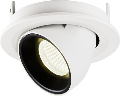 SLV NUMINOS® GIMBLE S, white / black recessed ceiling light, 4000K 55° 1005918 | Elektrika.lv