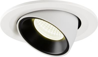 SLV NUMINOS® GIMBLE S, white / black recessed ceiling light, 4000K 55° 1005918 | Elektrika.lv