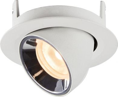SLV NUMINOS® GIMBLE XS, white / chrome recessed ceiling light, 2700K 40° 1005827 | Elektrika.lv